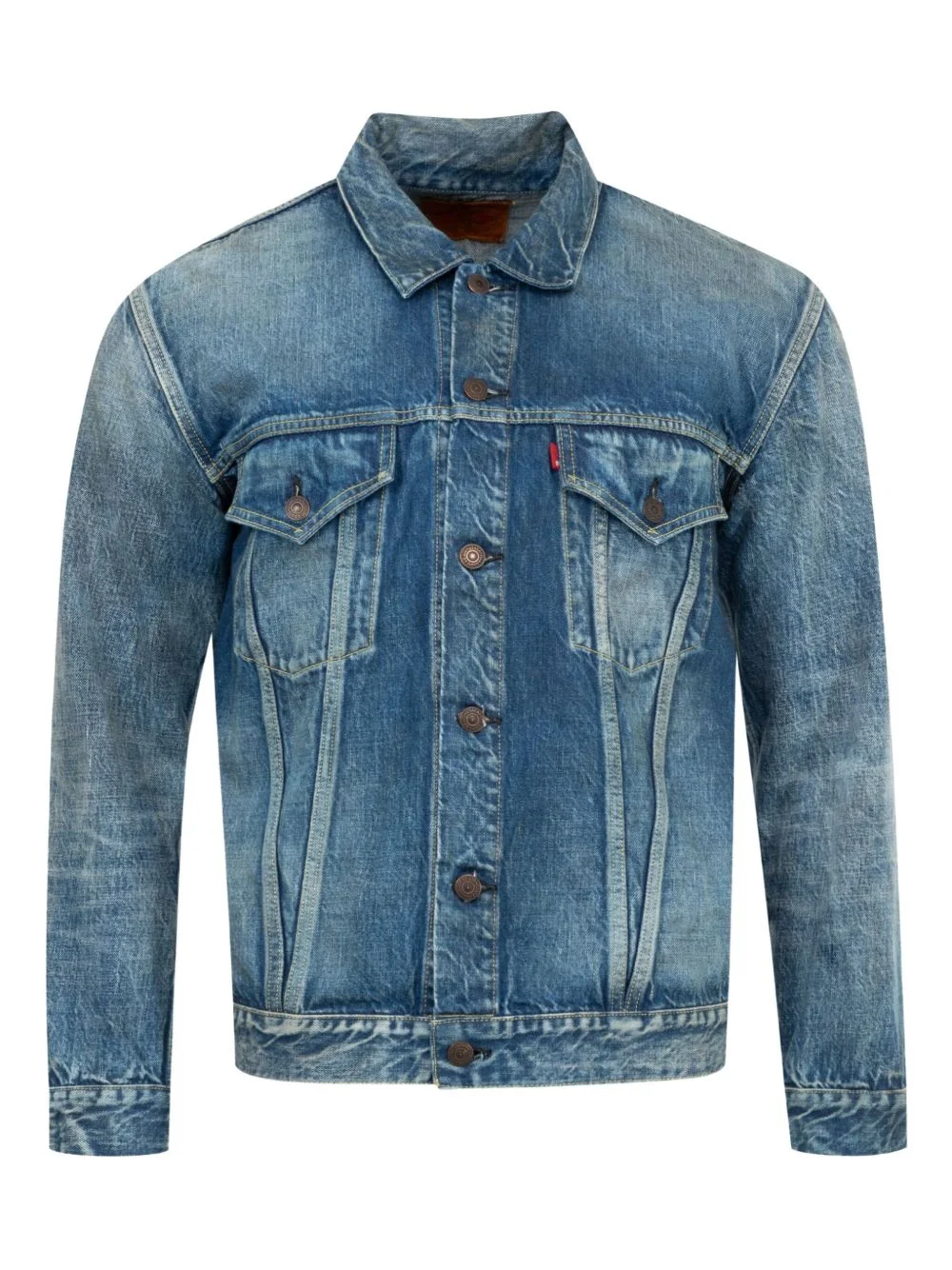 patch-pocket denim jacket - 1