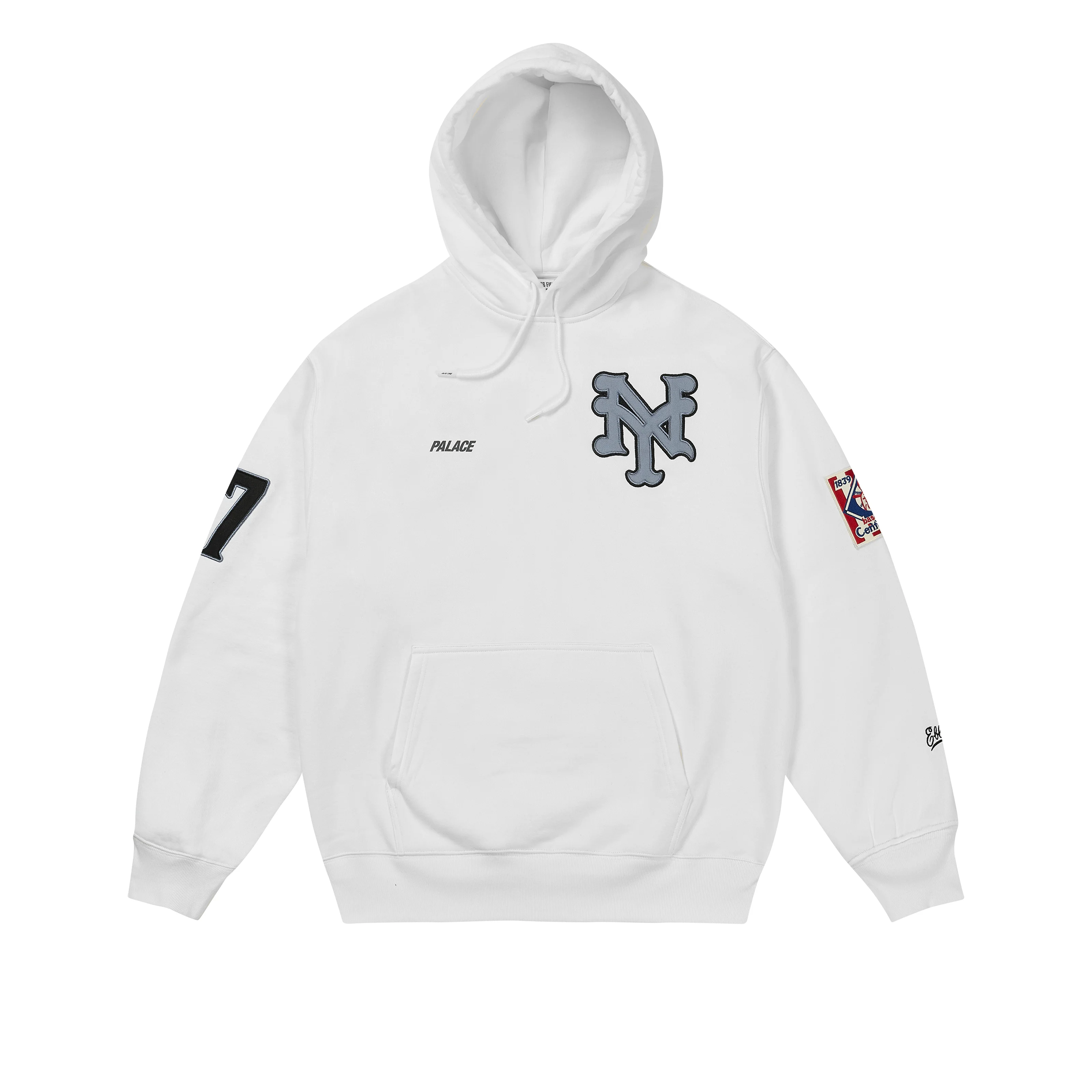 PALACE NEW YORK CUBANS HOOD WHITE - 1