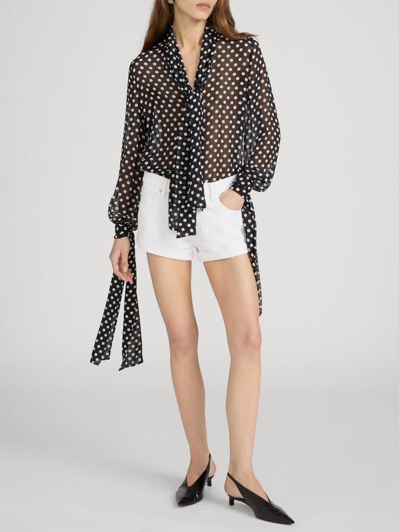 FRAME The Polka Dot Nouvelle Blouse outlook