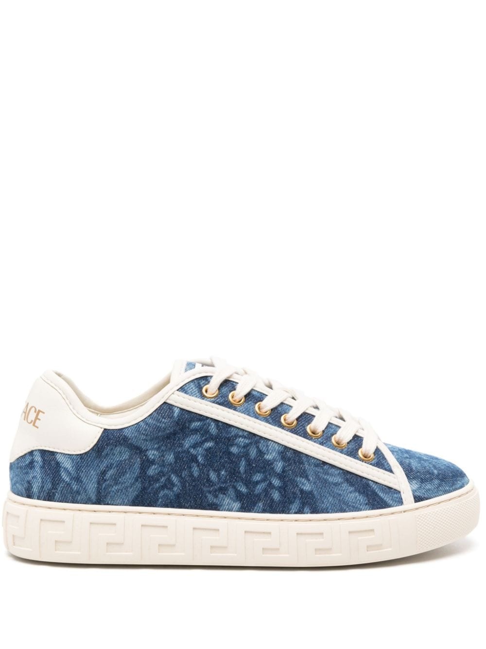 Greca Barocco-jacquard sneakers - 1