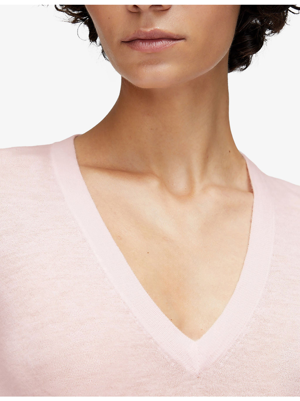 Cashair V-Neck Cashmere Knitted Jumper - 5