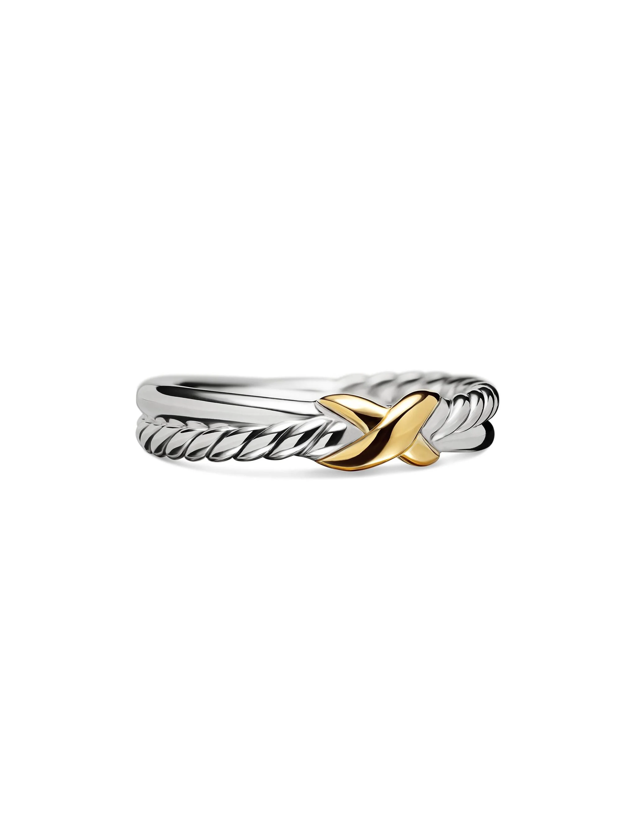 Women's Petite X Ring in Sterling Silver - Silver - 1