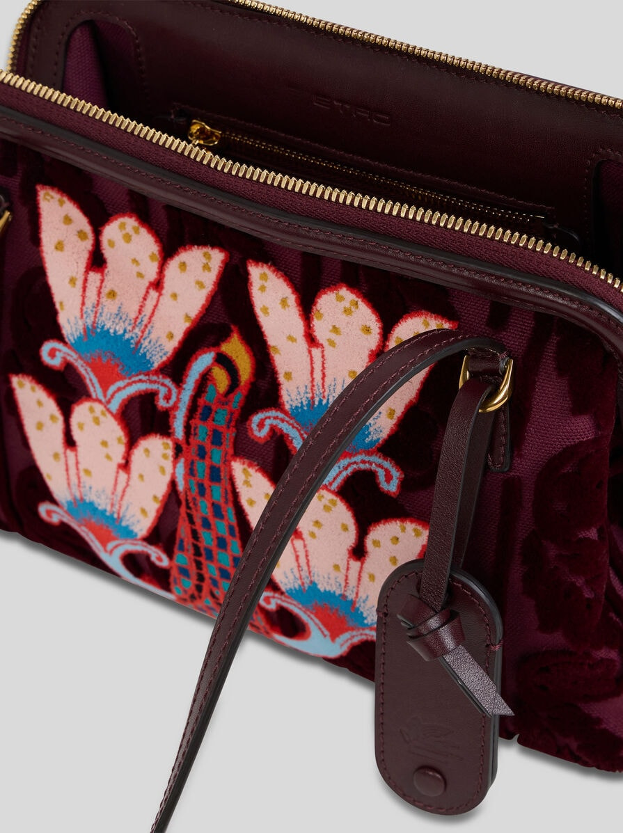 SMALL CANVAS DOC SHOULDER BAG WITH EMBROIDERY - 4