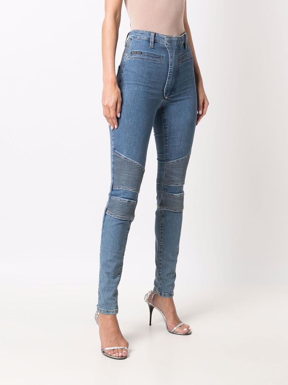 Iconic high waist biker jeans - 3