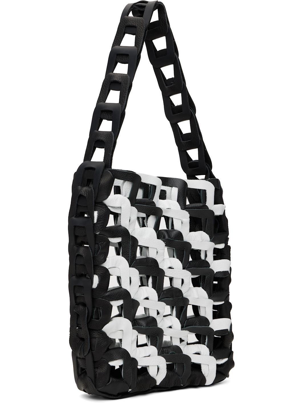 Black & White Medium Links Tote - 3