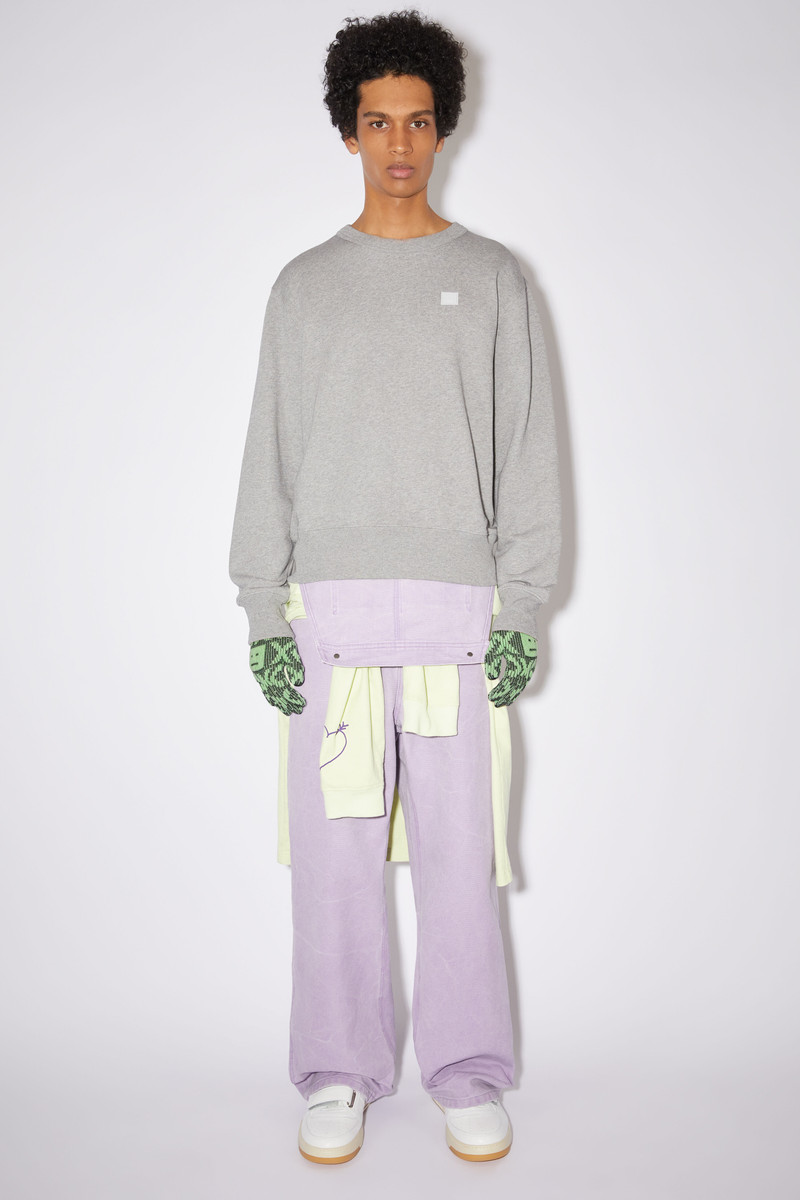 Face logo jacquard gloves - Black/spring green 3