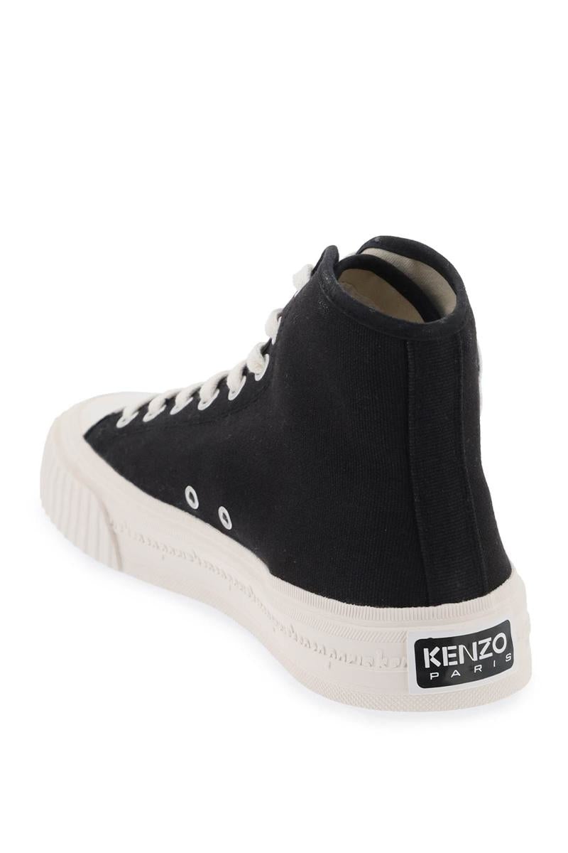 スニーカー KENZO canvas kenzo foxy high-top sneakers FE52SN025F72 Black Kenzo Paris Foxy High Top Sneakers by Kenzo on Sale