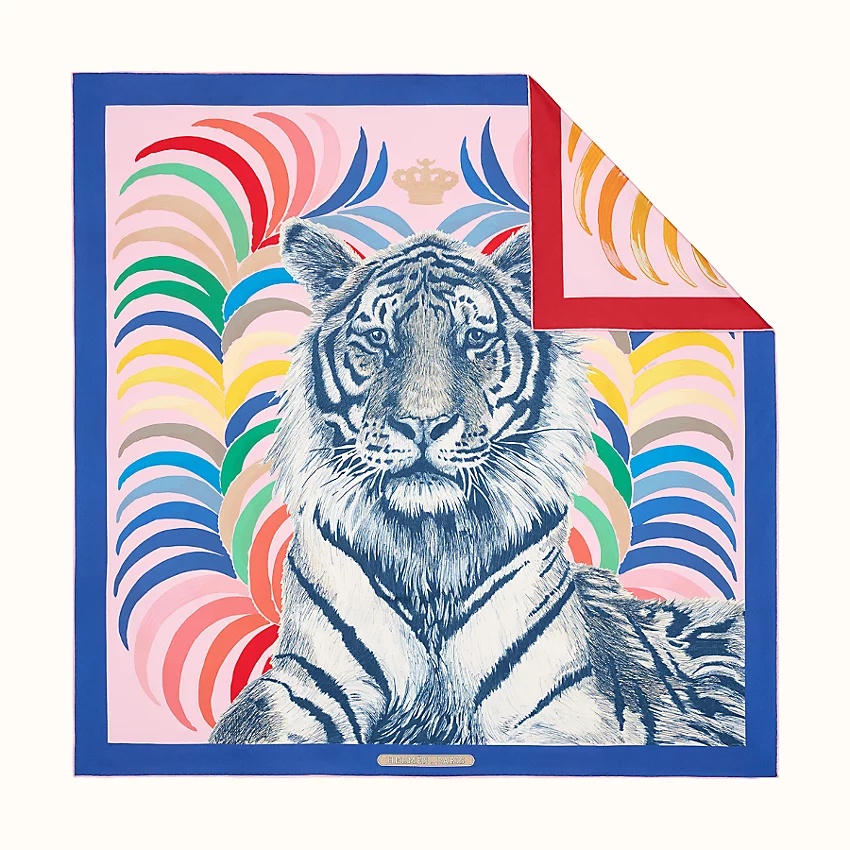 Tigre Royal double face scarf 90 - 1