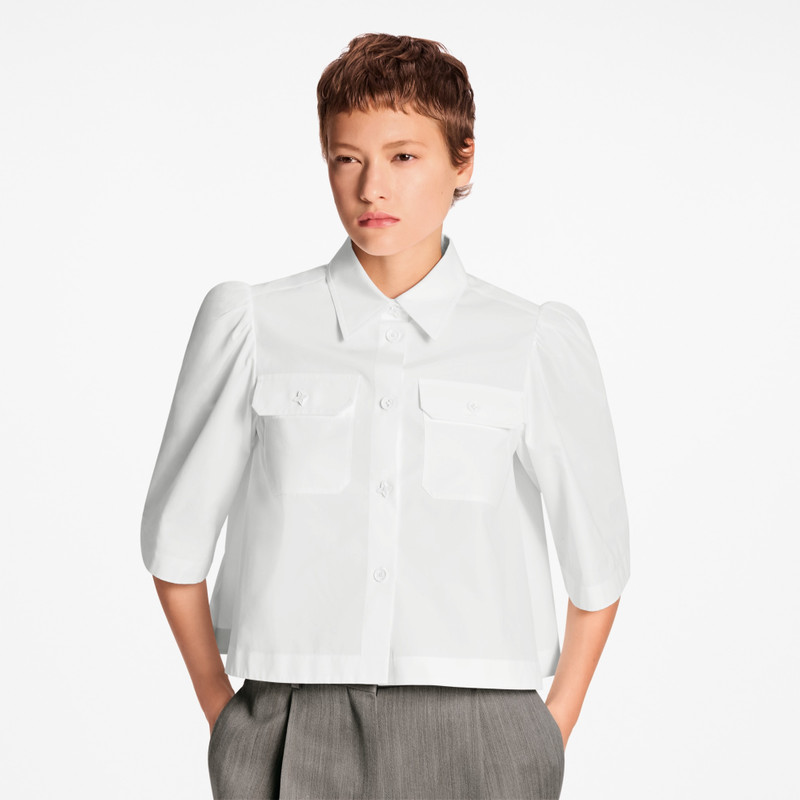 Cropped Flap Pocket Shirt 2