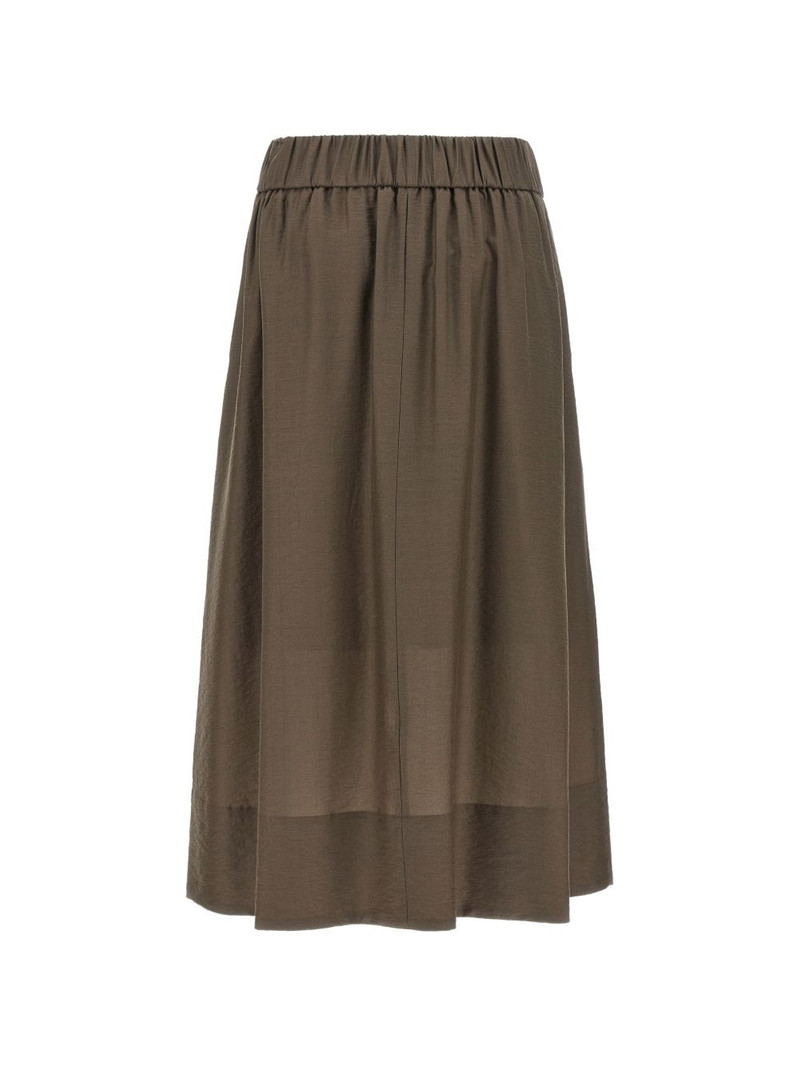 PESERICO pleated A-line skirt outlook