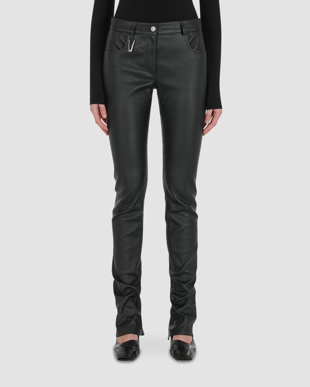 STRETCH LEATHER DEVILLE PANT - 6