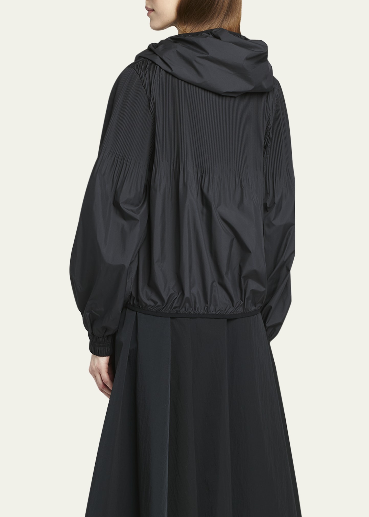 Auxonne Matte Hooded Windbreaker Jacket - 3