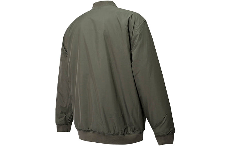 Men's Vans Reversible Lamb's Wool Long Sleeves logo Sports Jacket Military Green VN0A5KLN0CT - 2