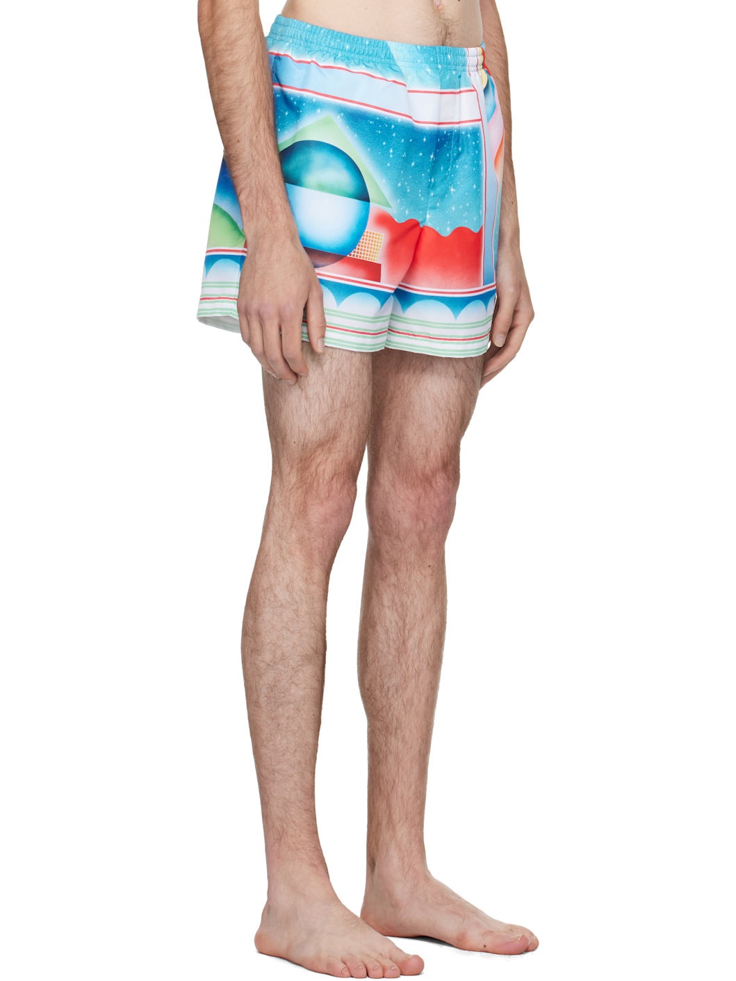 Multicolor Galaxy Court Swim Shorts - 2