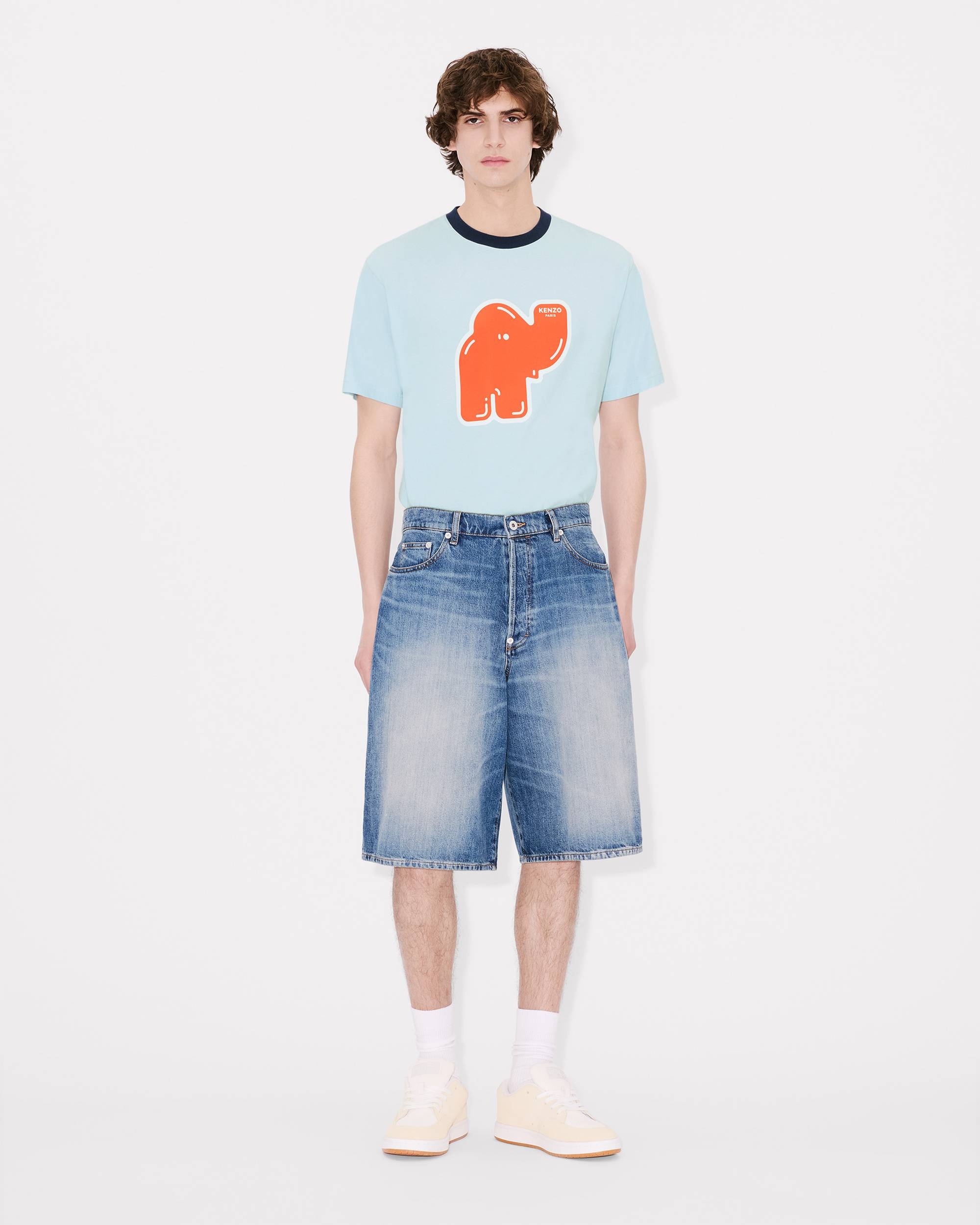 'KENZO Elephant Logo' T-shirt in cotton - 5