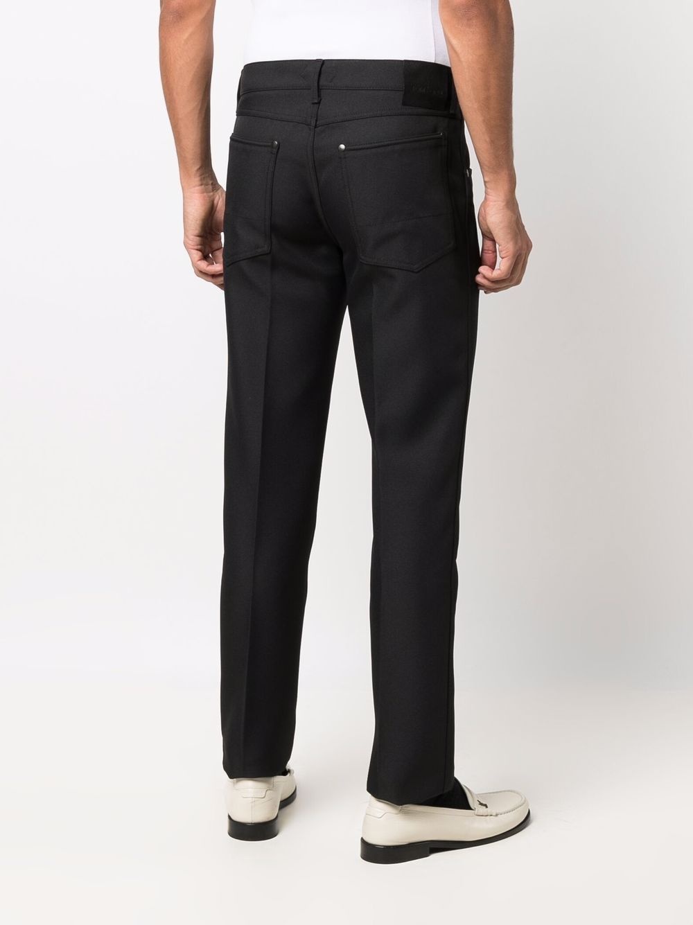 low-rise slim-fit trousers - 4