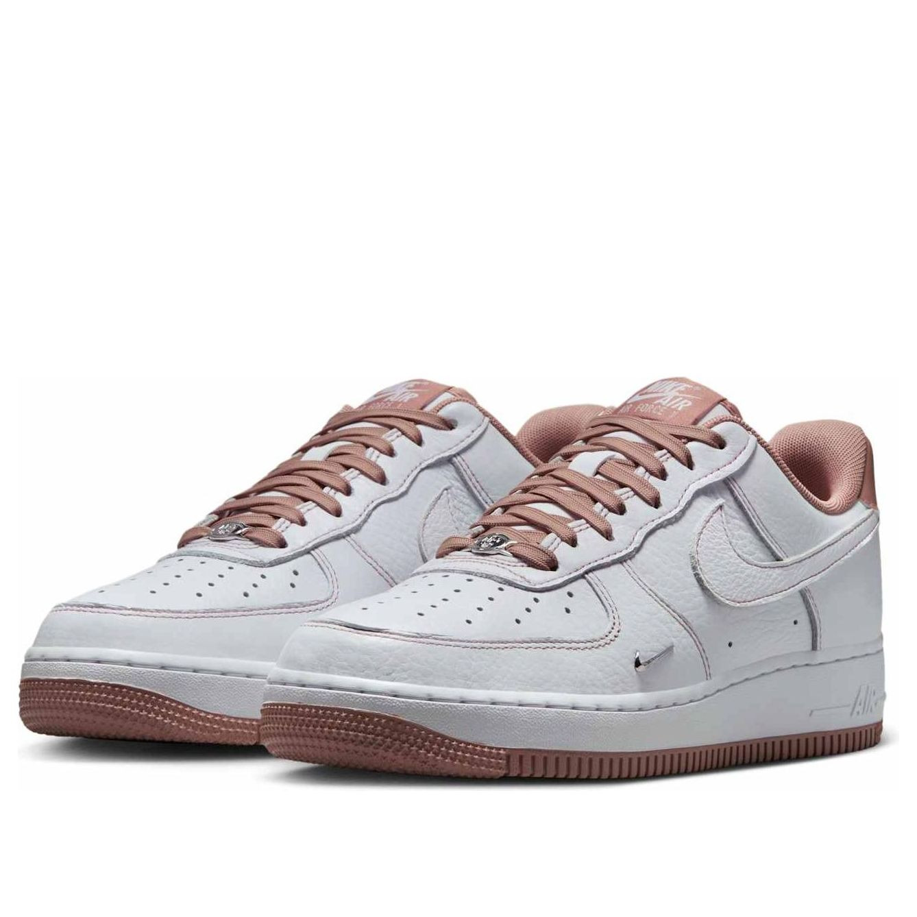 (WMNS) Nike Air Force 1 '07 Mini Jewel 'White Pink Silver'  IB6543-100 - 3