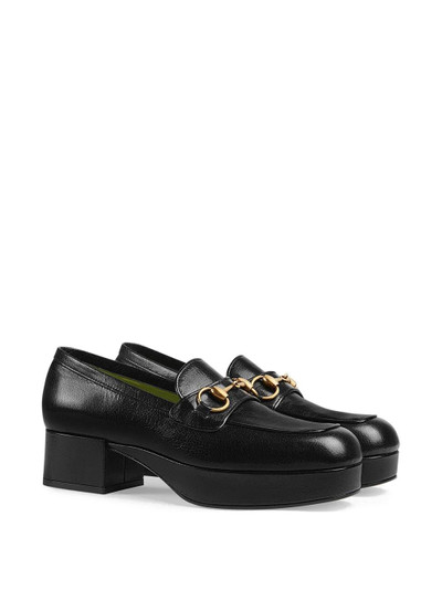 GUCCI Horsebit platform loafers outlook