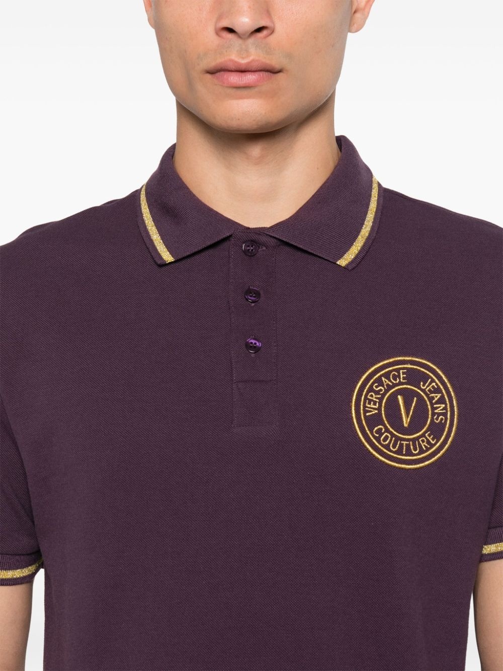 V-Emblem polo shirt - 4