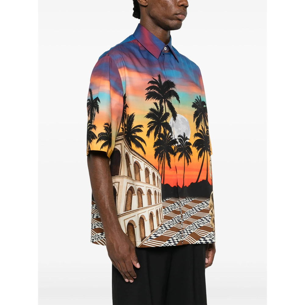Fendi Blue Shirts Men - 5