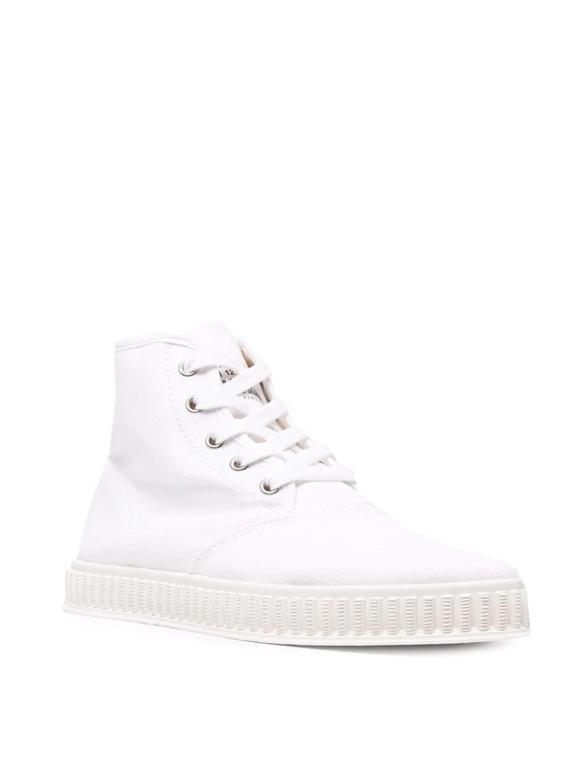 Maison Margiela high-top cotton sneakers outlook