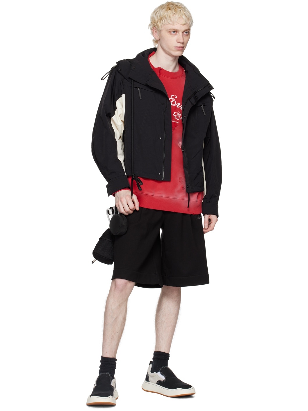 ADER error Red Sollec Sweatshirt | ssense | REVERSIBLE