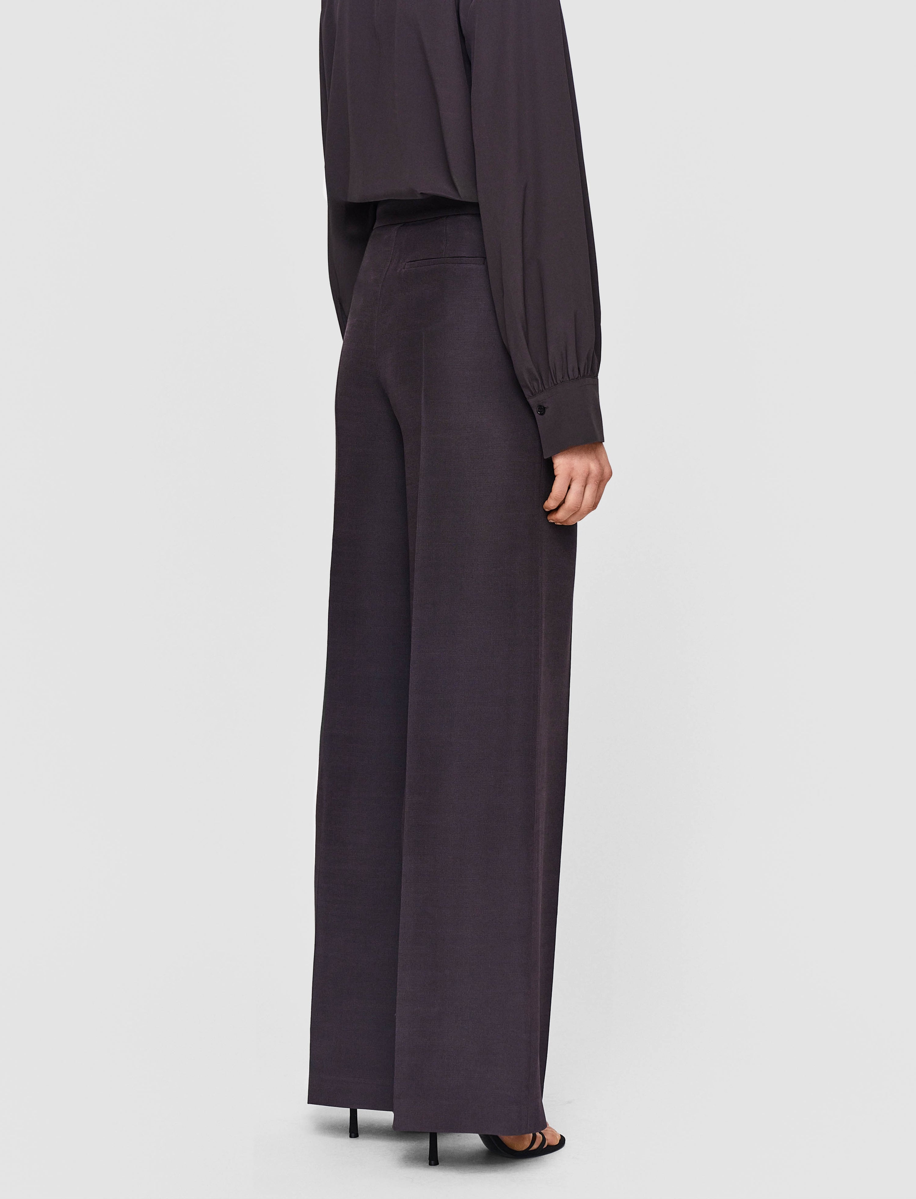 Alane Evening Silk Blend Trousers - 3