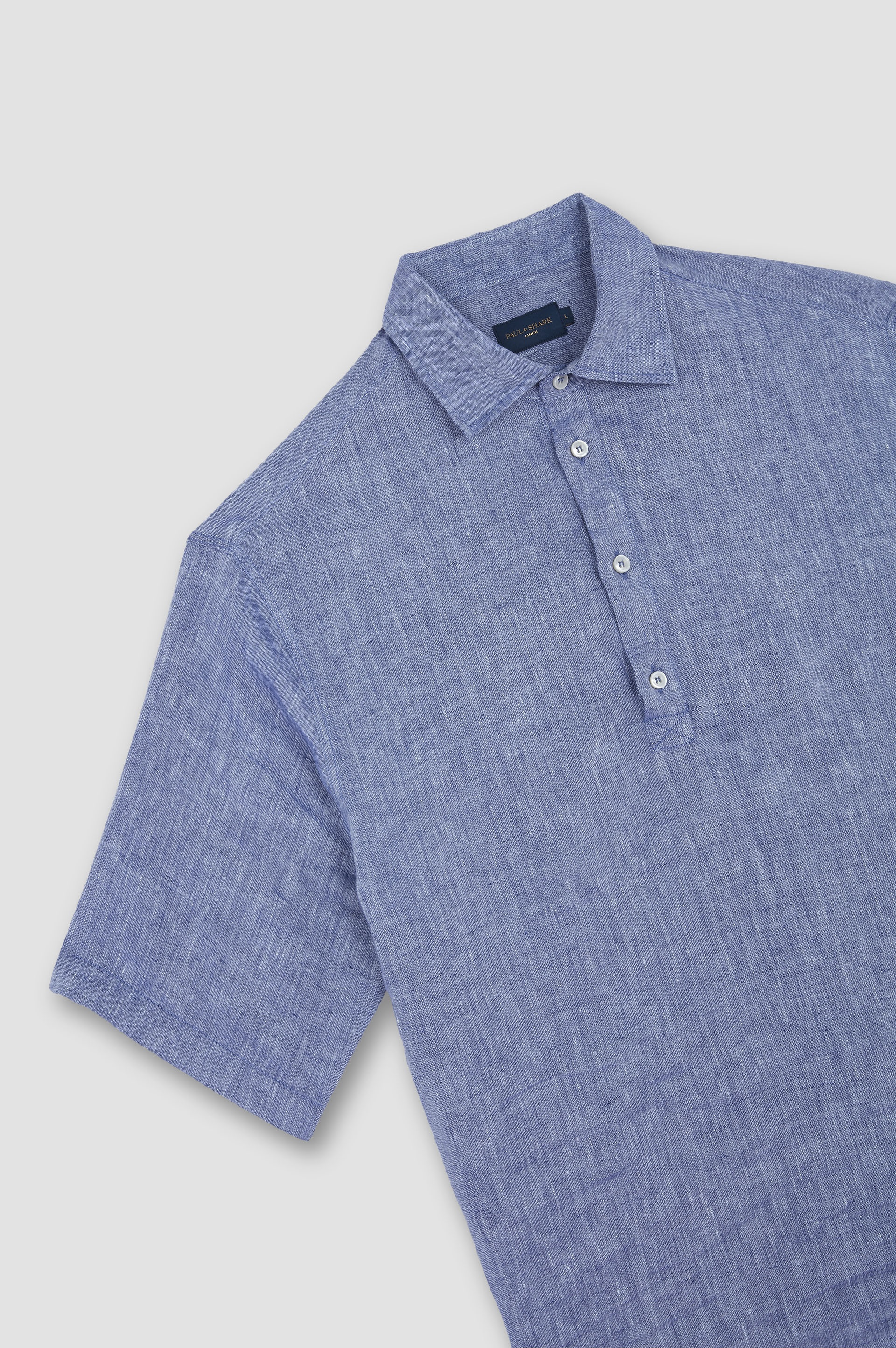 LINEN POPOVER SHIRT - 5