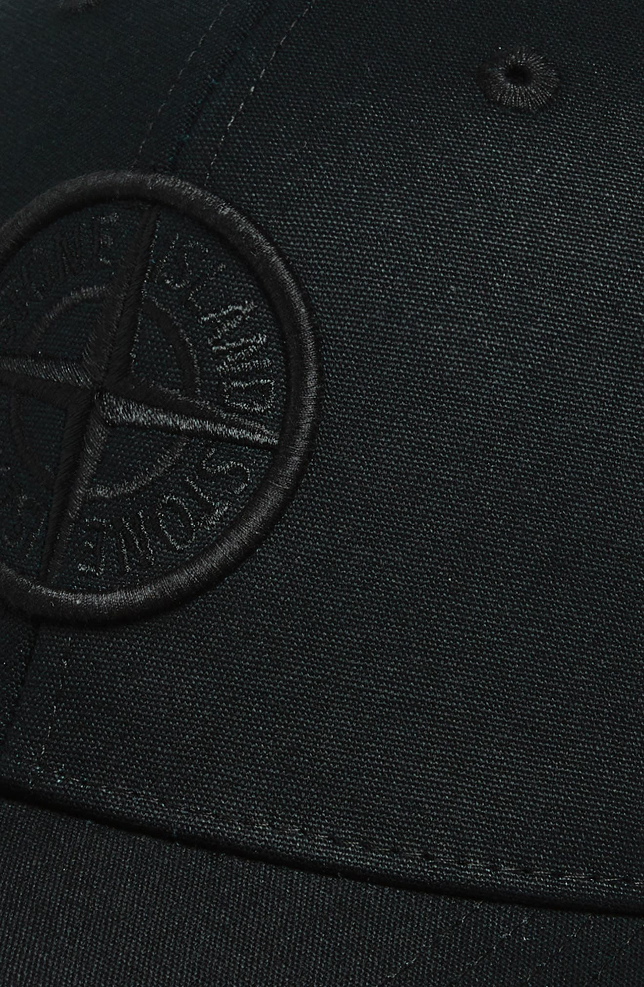 Stone Island Logo Embroidered Baseball Cap in Black at Nordstrom - 3