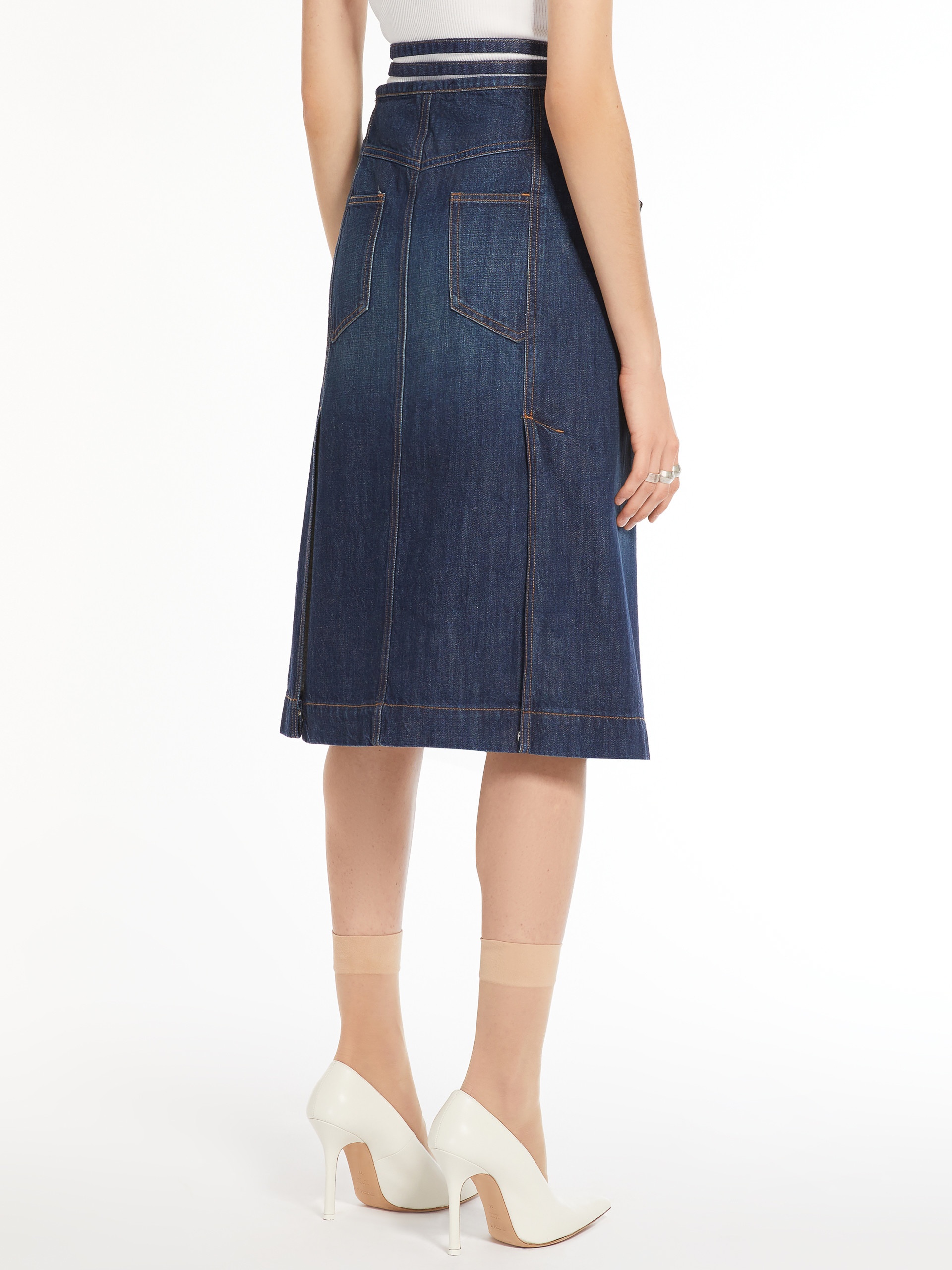 FORMICA Denim wrap skirt - 4
