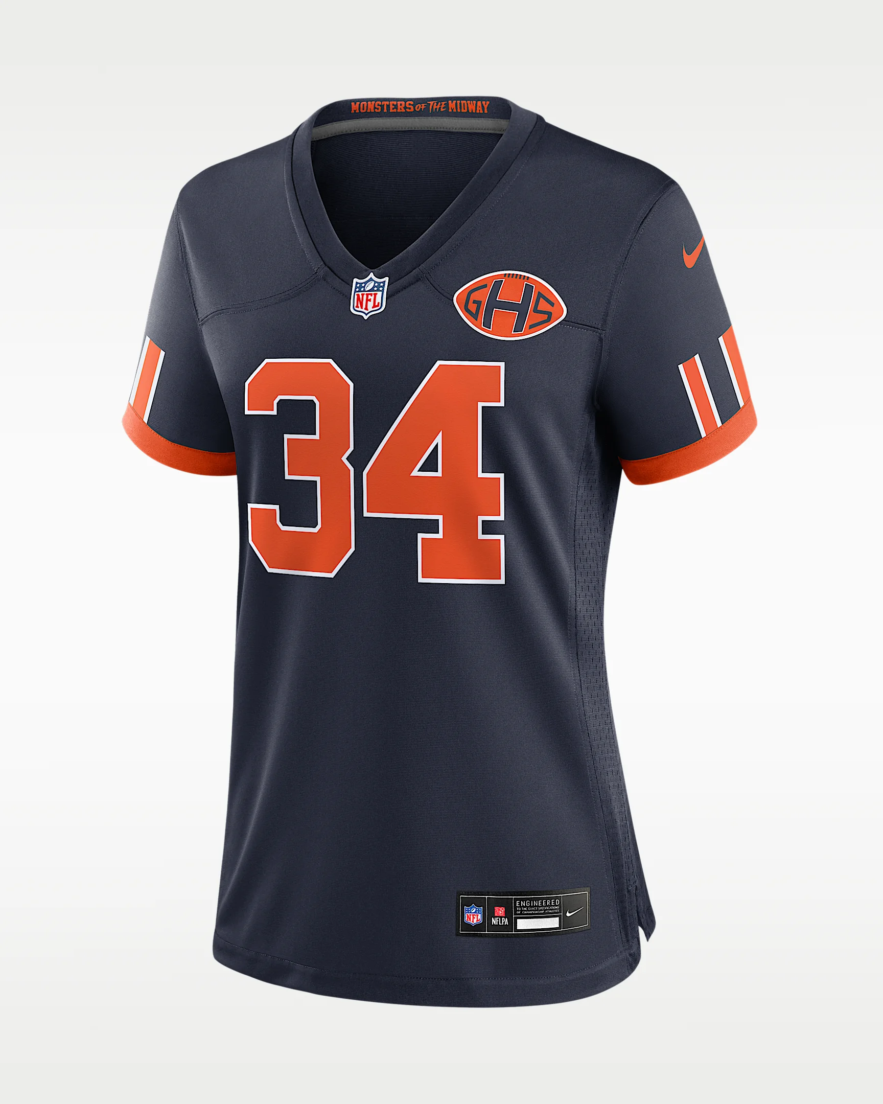 Walter Payton Chicago Bears Rivalries Collection Women's Nike NFL Game Jersey - 1