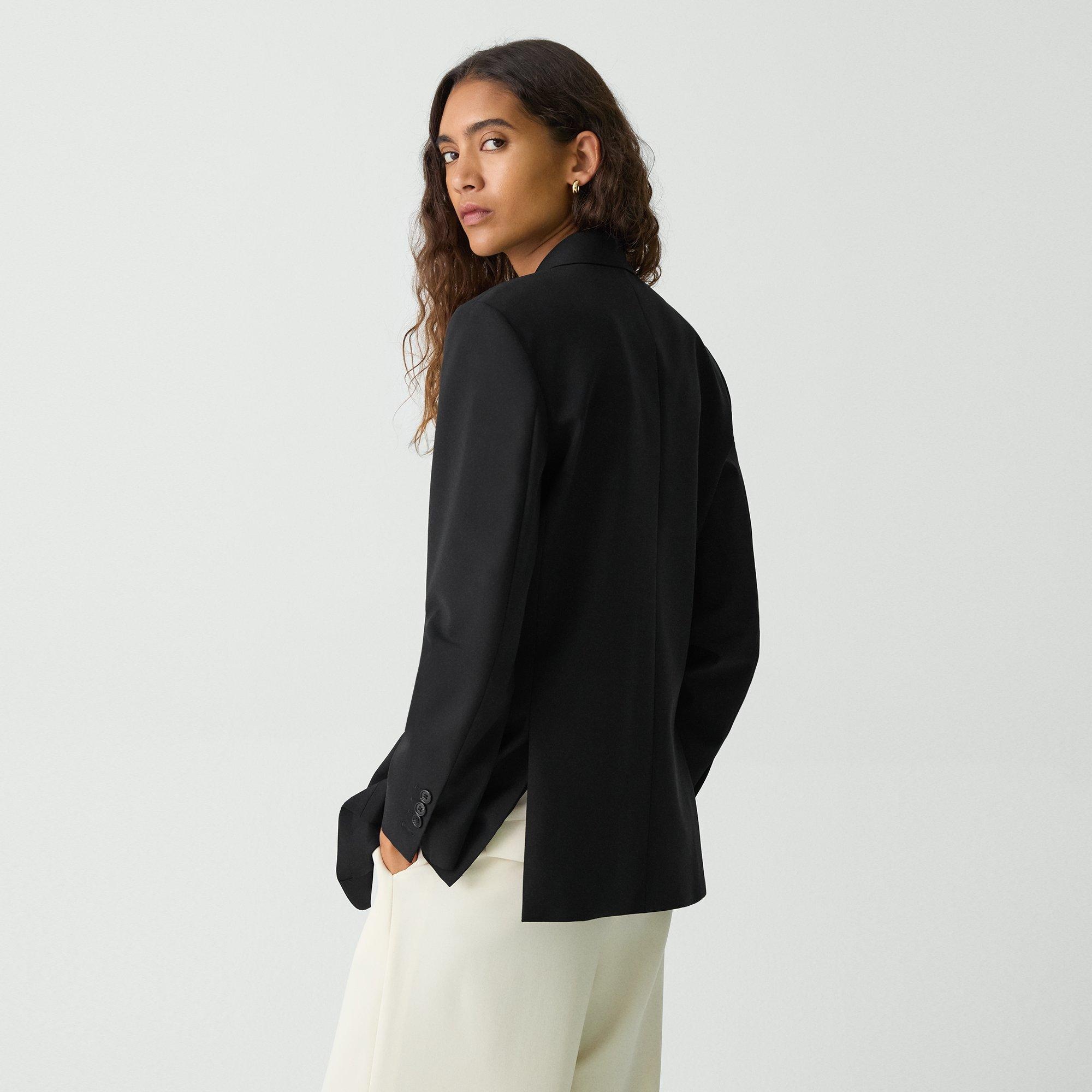 Relaxed Blazer in Stretch Wool - 4