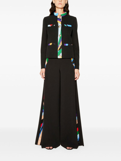 PUCCI contrast-trim single-breasted jacket outlook