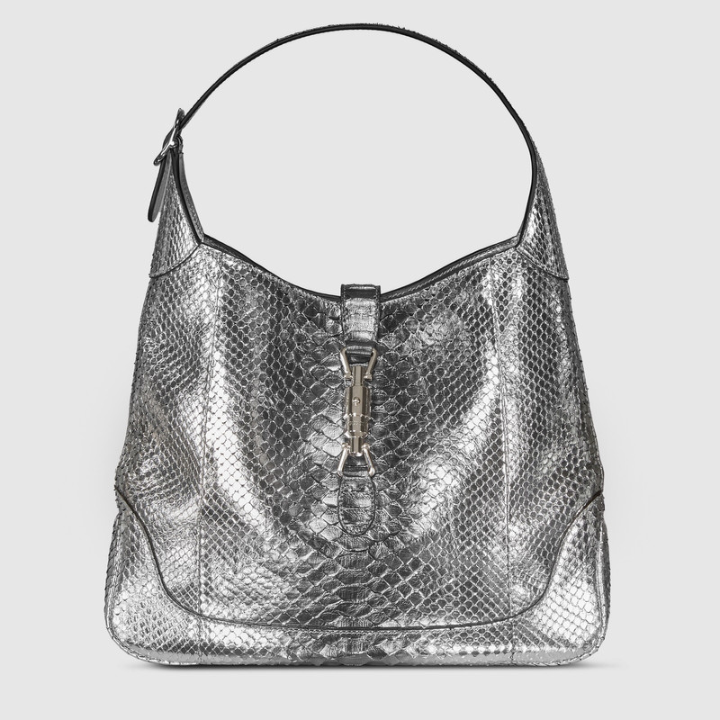 Gucci Jackie Giorno python large shoulder bag 1