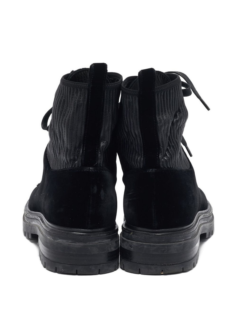 velvet lace-up boots 3