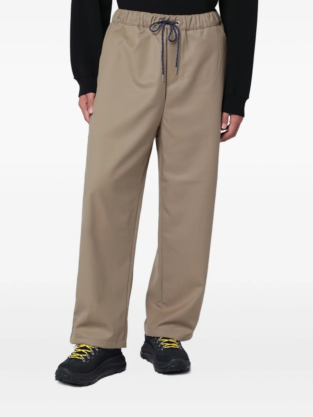 drawstring track pants - 1