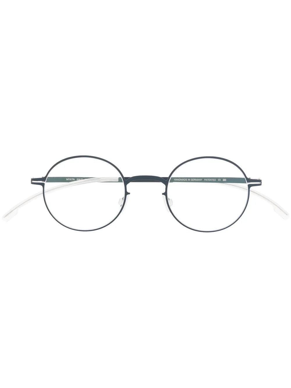 matte-finish round-frame glasses - 1