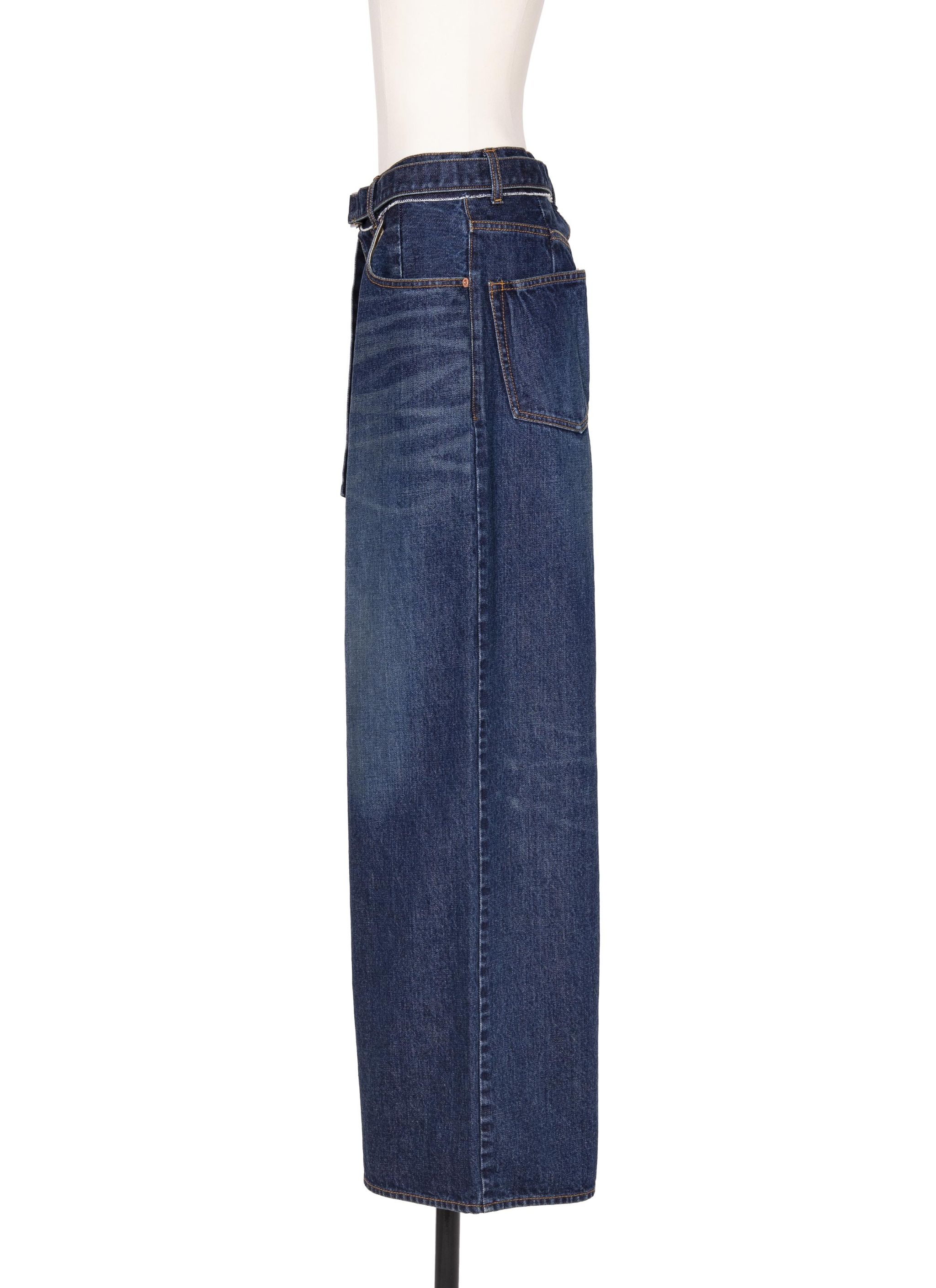 sacai Wide Denim Pants サイズ0 SACAI / ワイドデニムパンツ｜ESTNATION ONLINE STORE