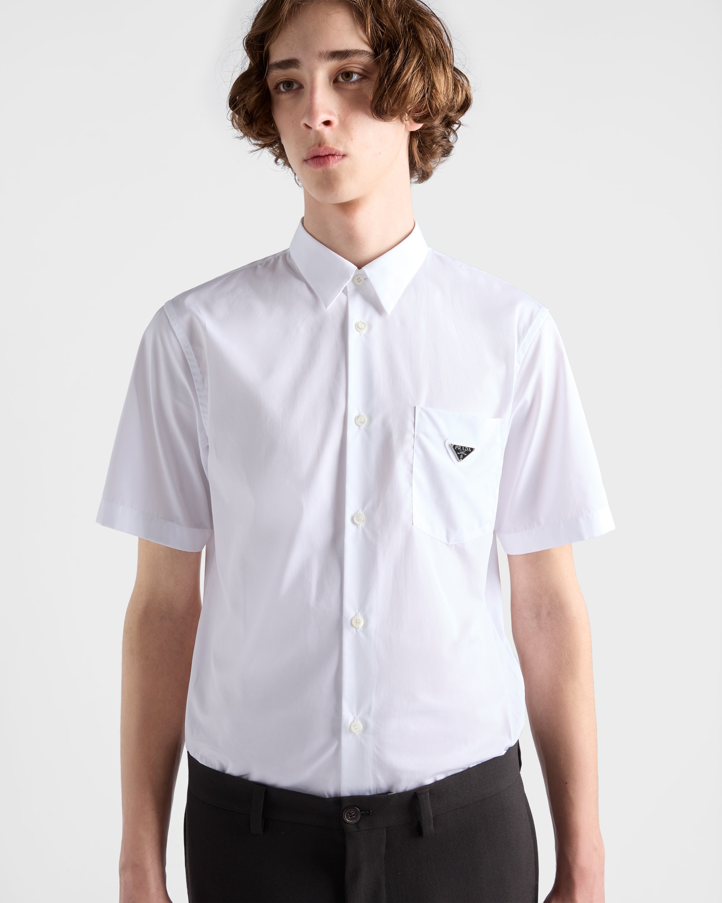 Short-sleeved cotton shirt - 3