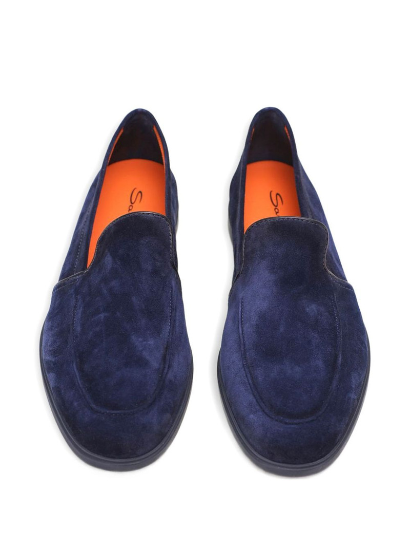 Santoni leather loafers outlook