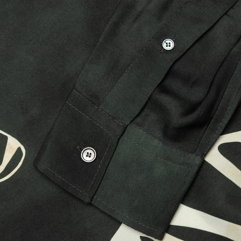 FLORAGATAN BUTTON UP SHIRT - BLACK/WHITE - 5