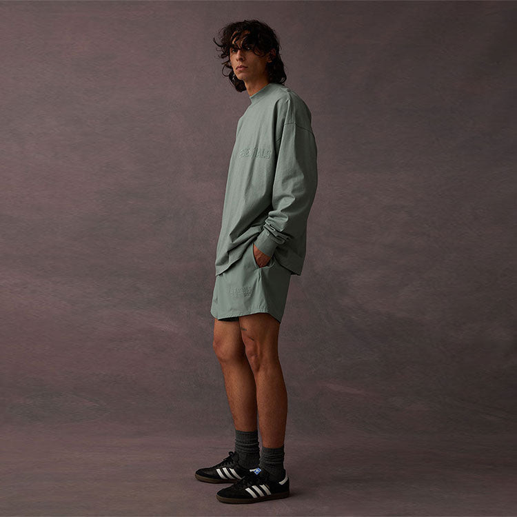 Fear of God Essentials SS23 Long Sleeve Logo Tee 'Sycamore' 125BT222011F - 4