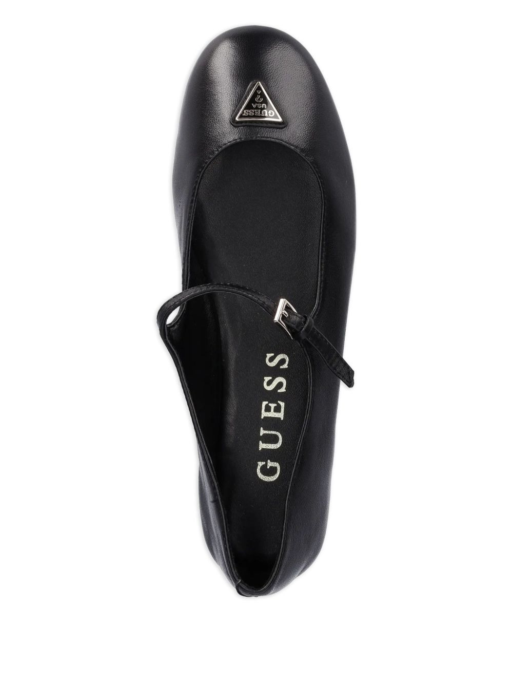 buckle-detail leather ballet flats - 4