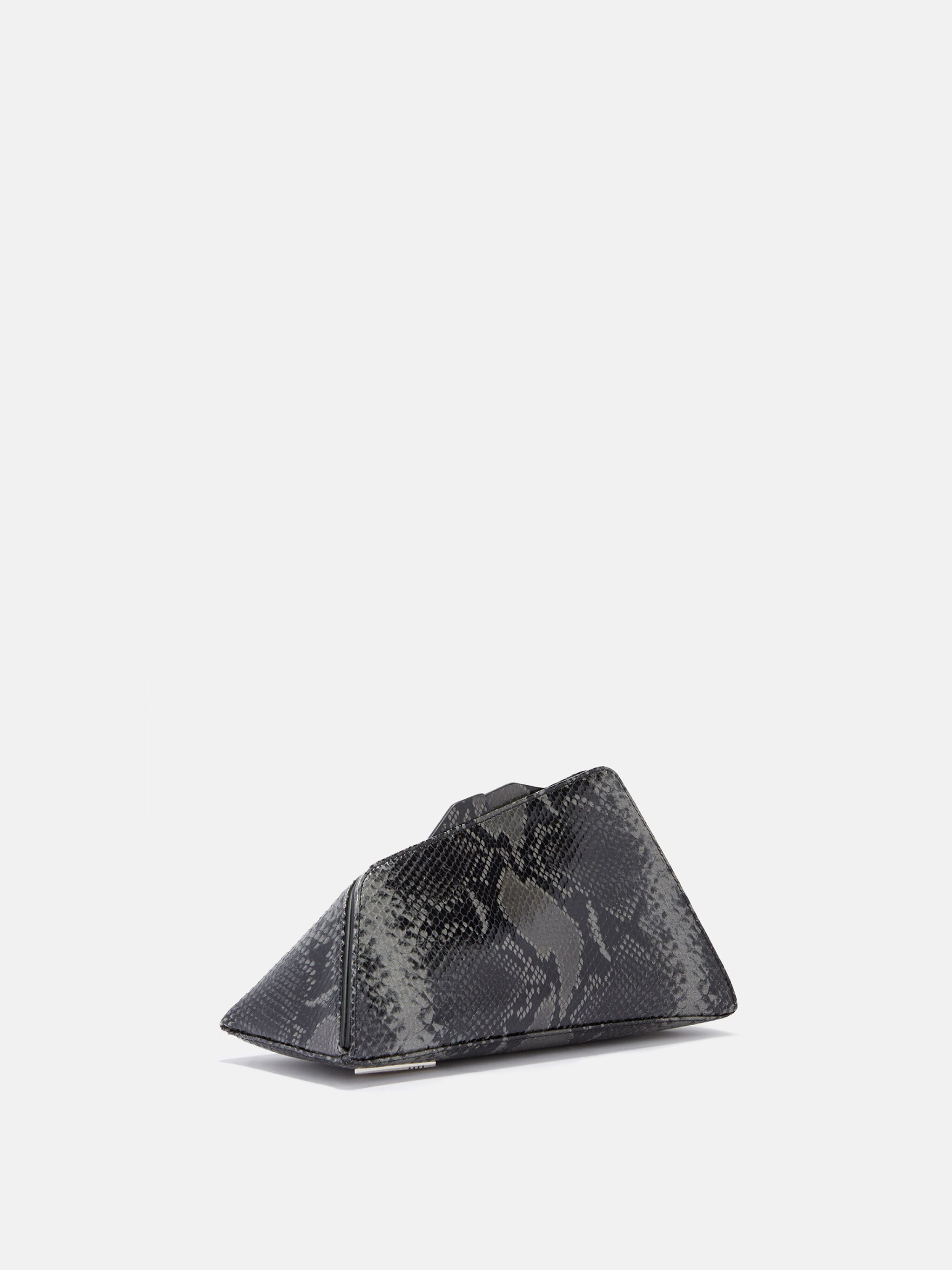 ''8.30 PM'' BLACK AND GREY OVERSIZED CLUTCH - 3