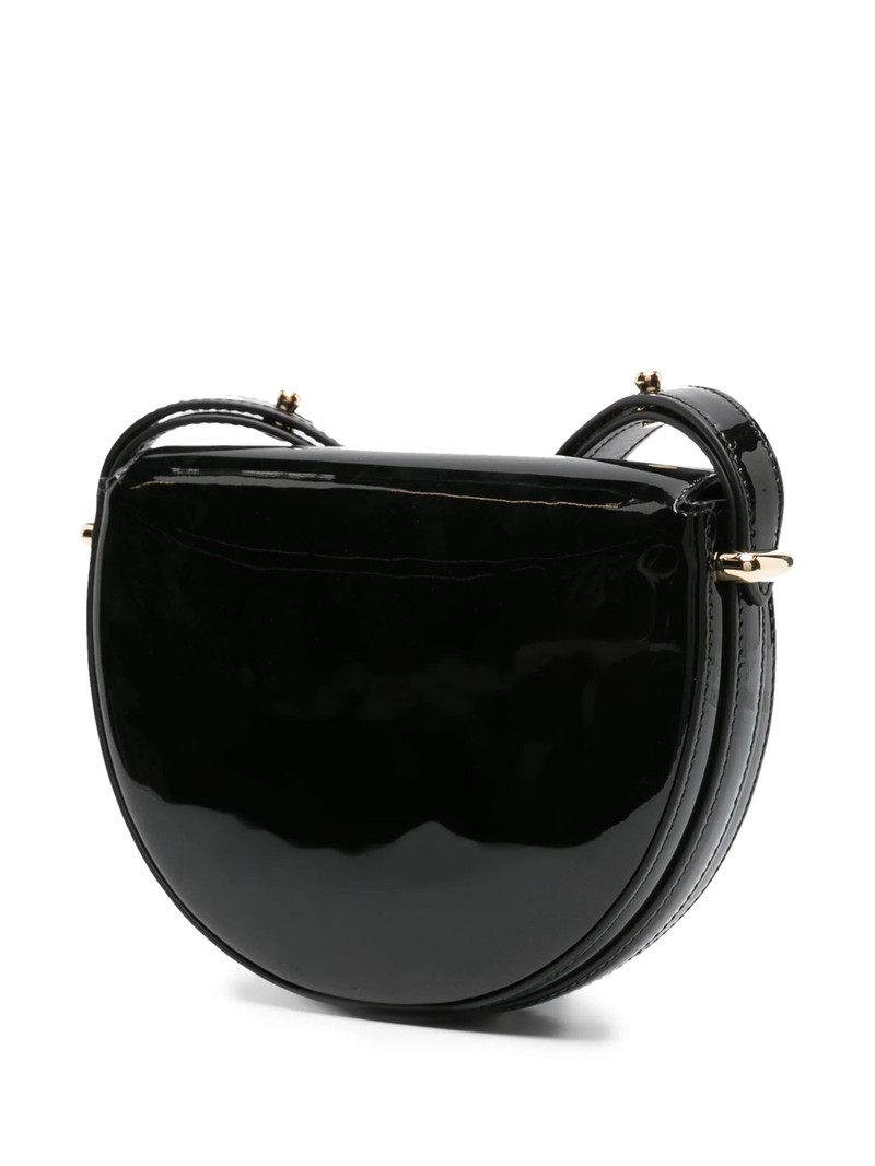 Triangle-logo Patent Leather Shoulder Bag 5