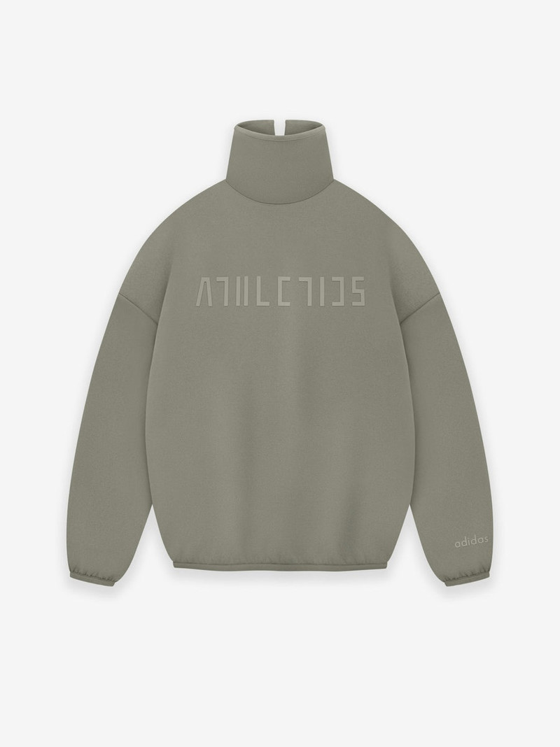 WOMENS SUEDE FLEECE MOCK NECK 1