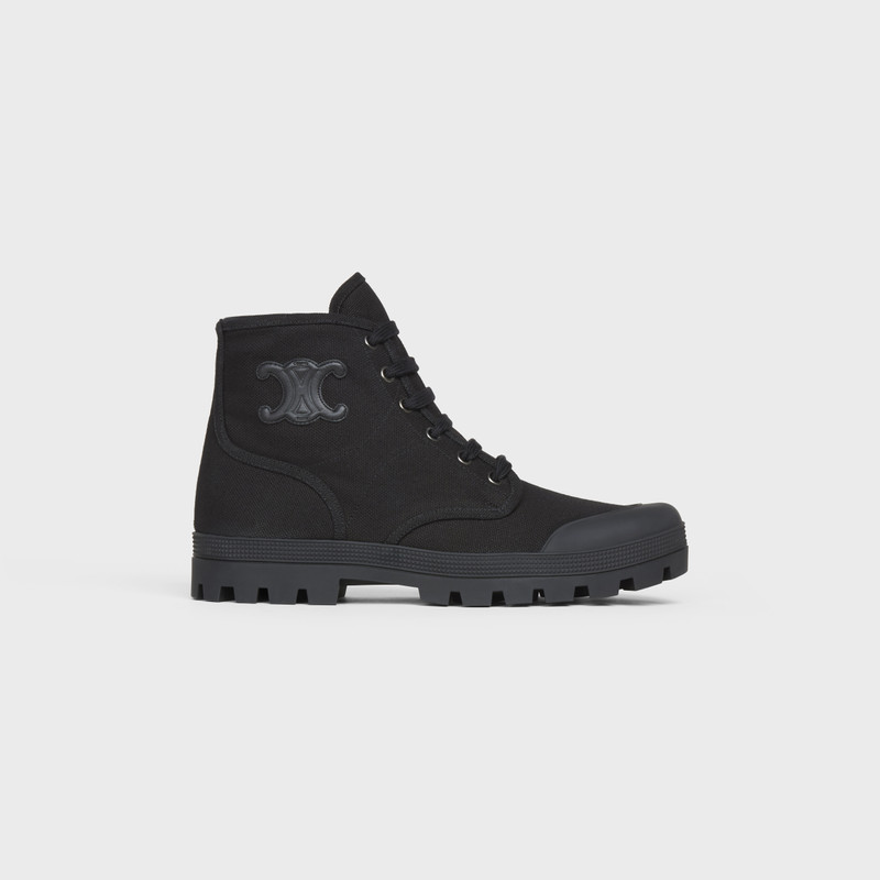PATAPANS LACE UP BOOT WITH TRIOMPHE PATCH in CANVAS 1