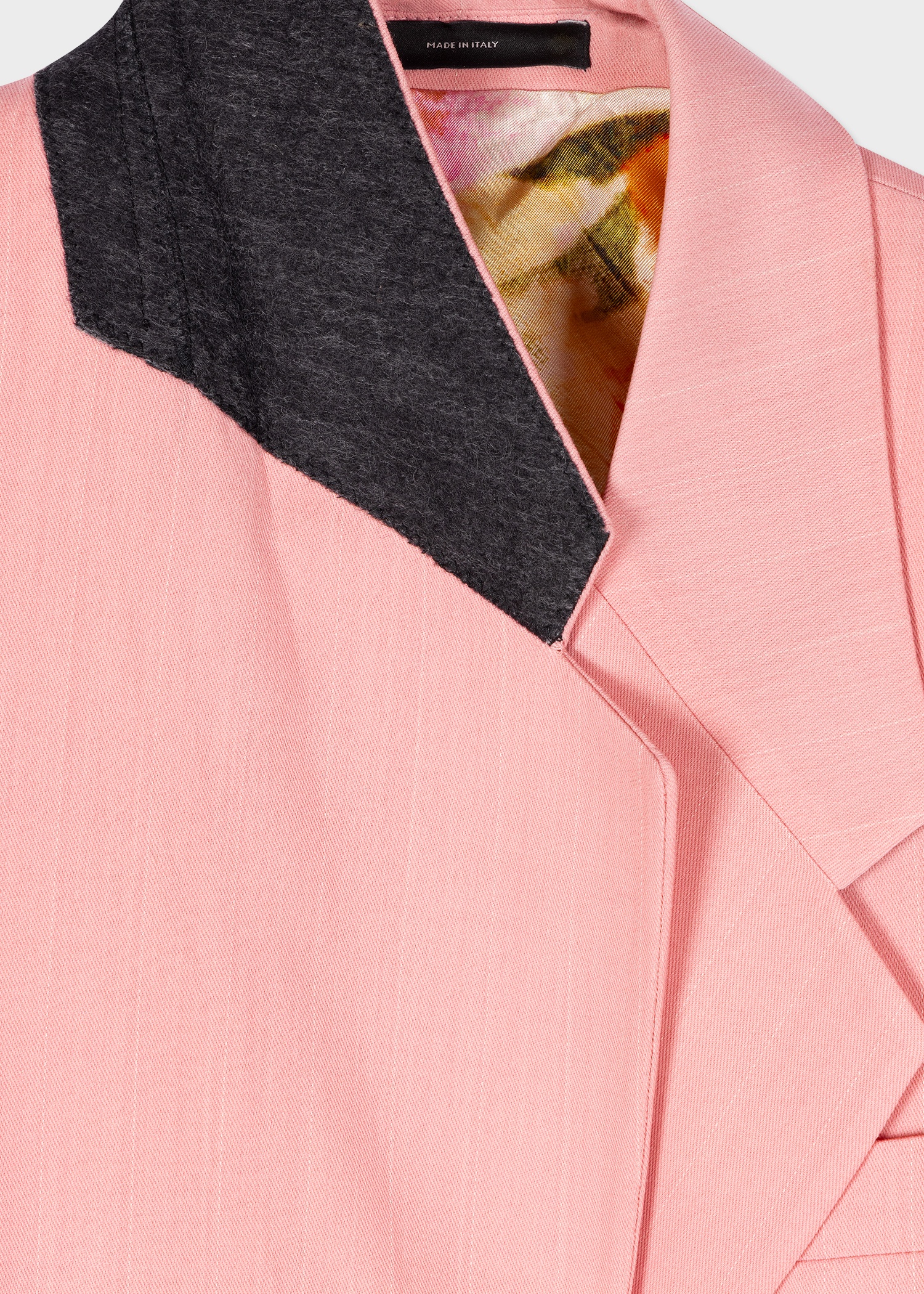 Women's Pink Pinstripe Blazer - 3