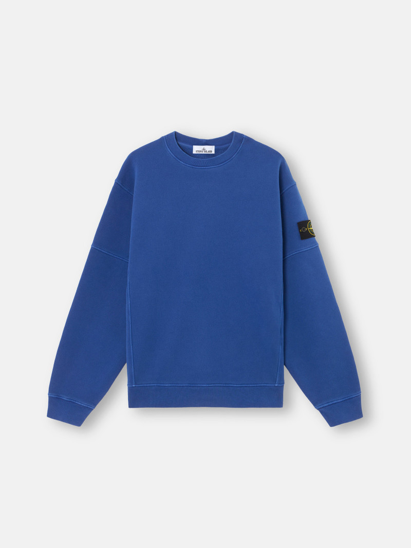 6100032 ORGANIC COTTON DIAGONAL FLEECE 'OLD' EFFECT - 1