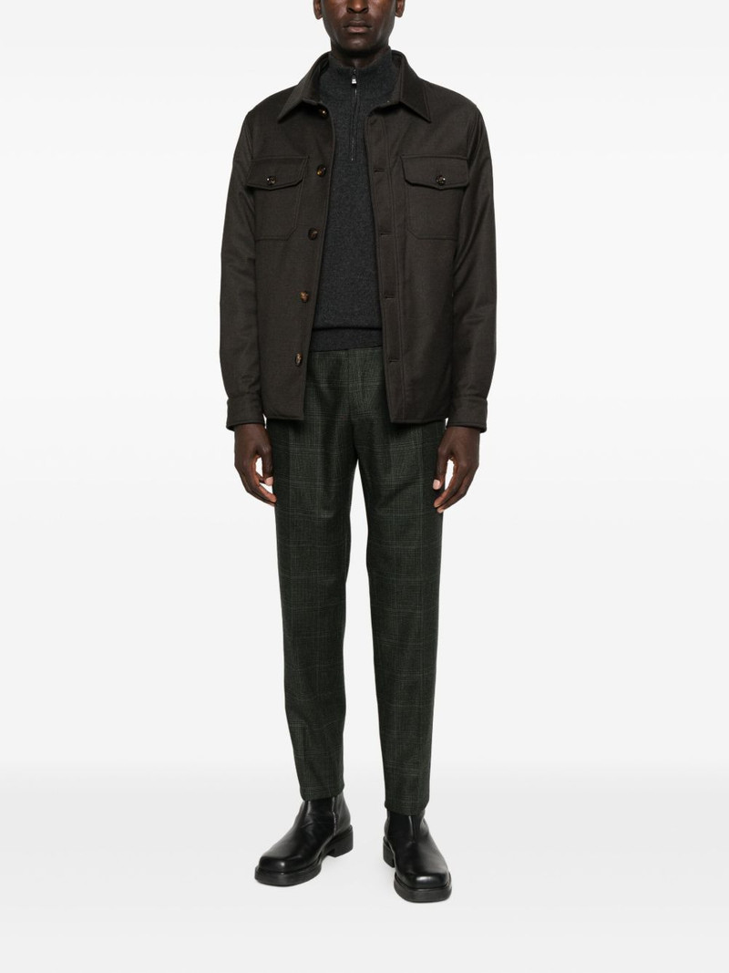 CORNELIANI high-neck half-zip sweater outlook